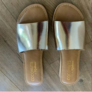 Gold Flat Sandals